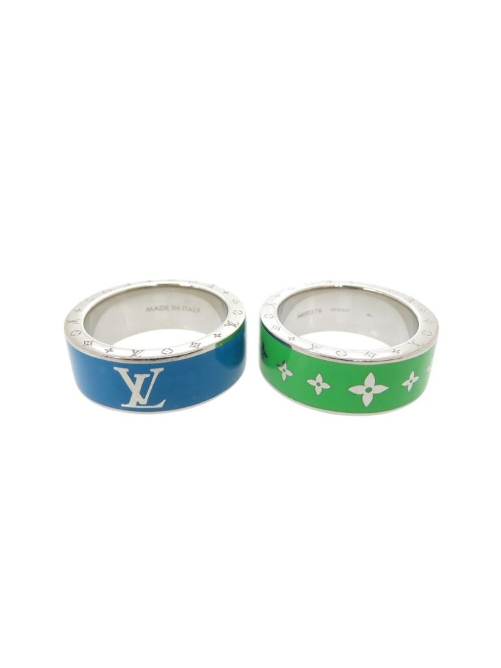 Louis Vuitton Bague Rainbow Set Metal Blue Green Ring